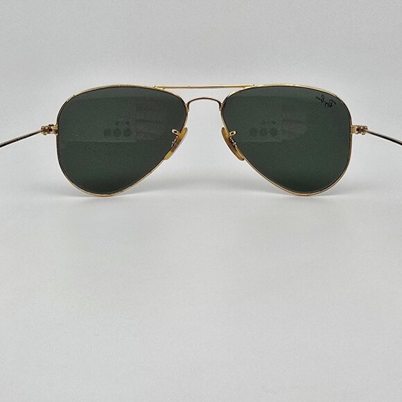 *SOLD* Ray-Ban RB3044 L0207 Gold Frame G-15 Lens Aviator Extra Small Sunglasses - Picture 4 of 15